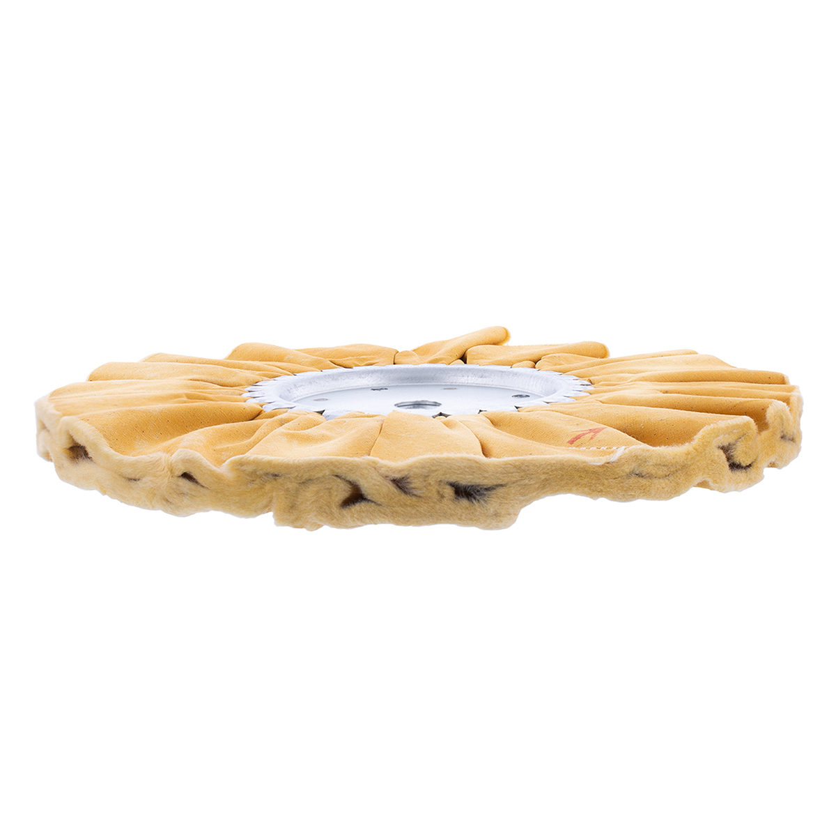 10" Yellow Treated Airway Buff - 5/8" & 1/2" Arbor - Thumbnail 5