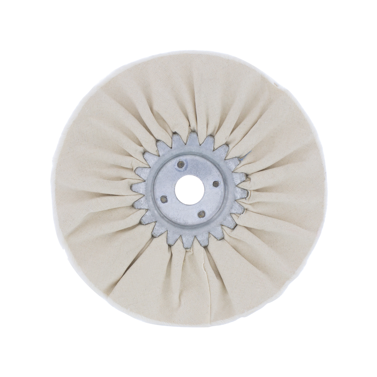 6" White Treated Airway Buff - 5/8" & 1/2" Arbor - Thumbnail 3