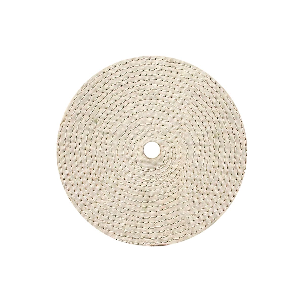 6" Muslin & Sisal Buff - 5/8" Arbor