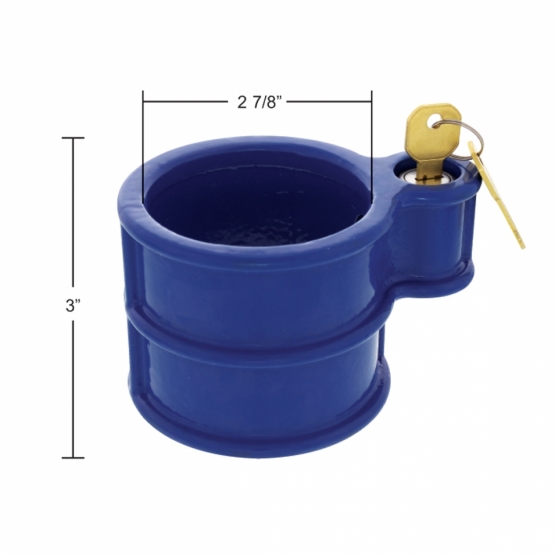 Heavy Duty Steel King Pin Lock For 2" Diameter Kingpin - Thumbnail 7