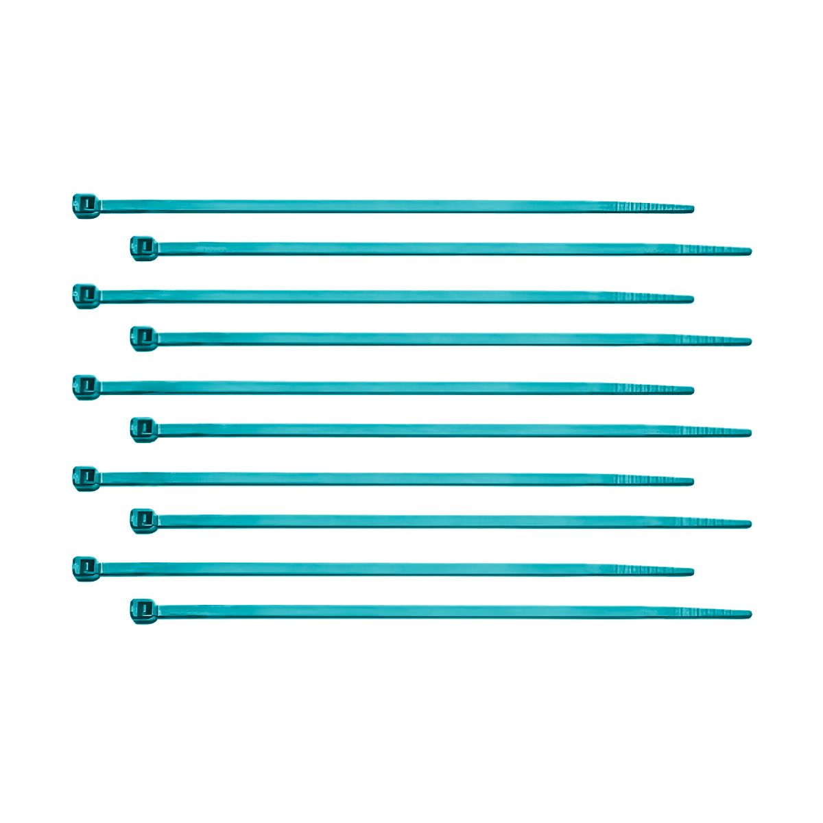 6" Nylon Cable Zip Ties - Blue (10-Pack)