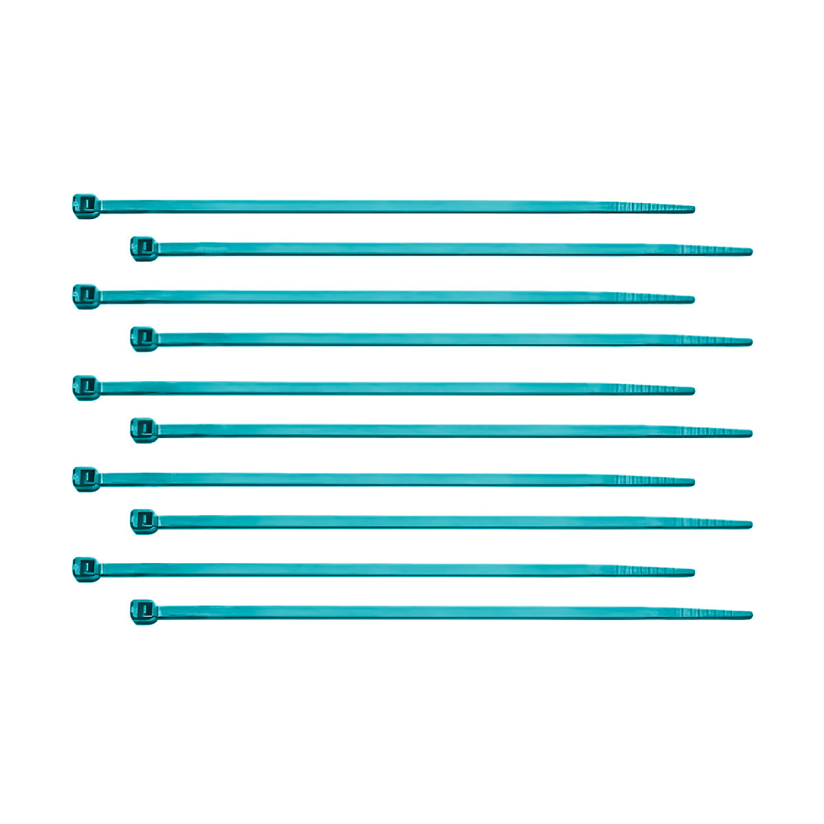 6" Nylon Cable Zip Ties - Blue (10-Pack) - Thumbnail 2
