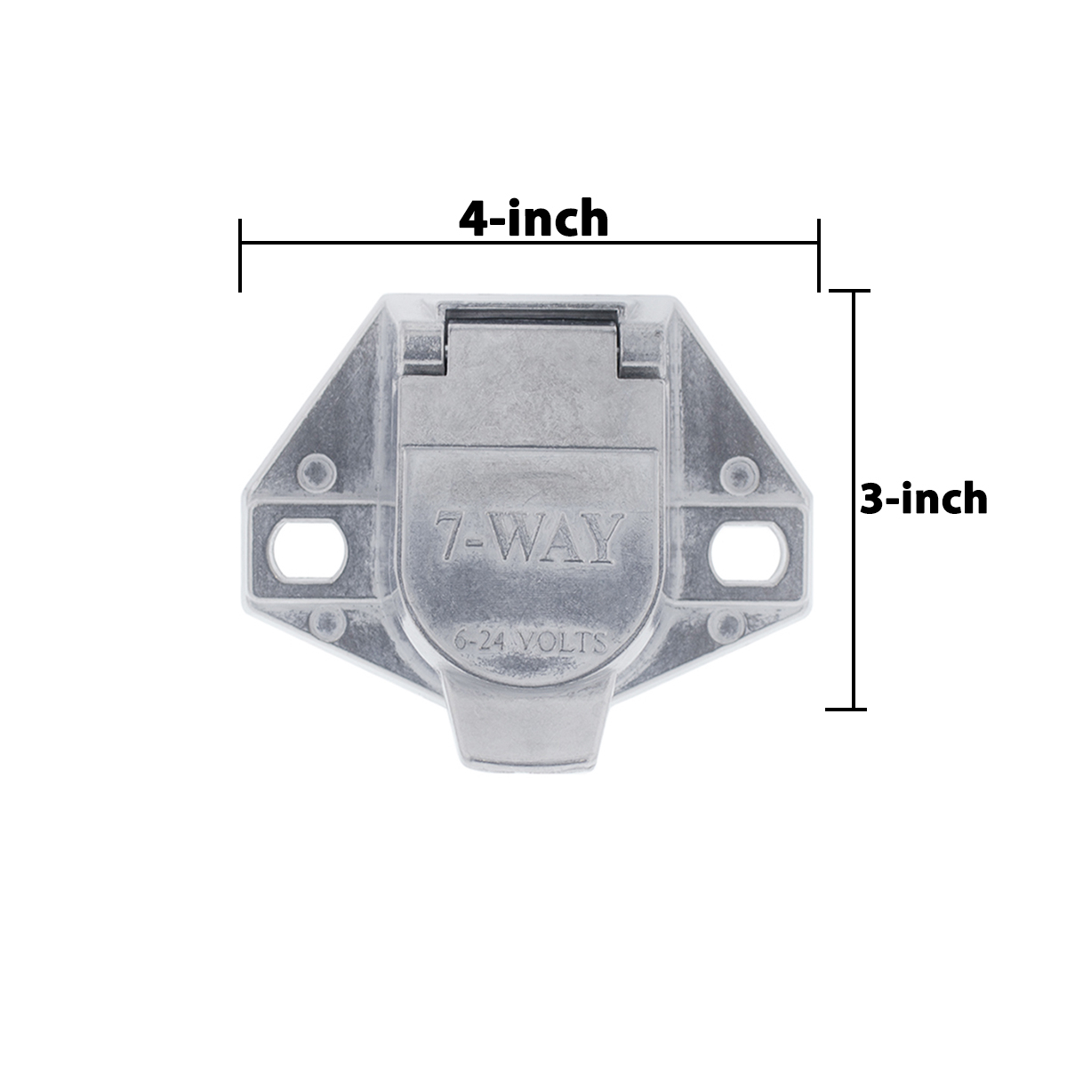 Round 7-Way Male Connector - Split Pin - Thumbnail 6