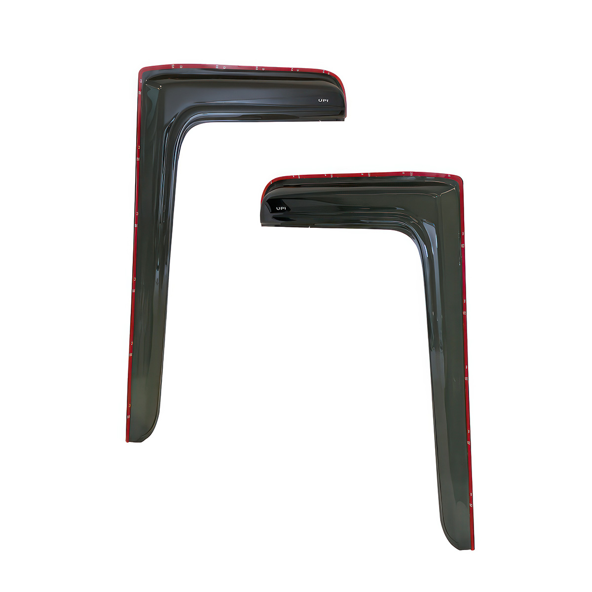 Window Vent Visor For 2008-2017 Freightliner Cascadia - Smoke (Pair) - Thumbnail 2