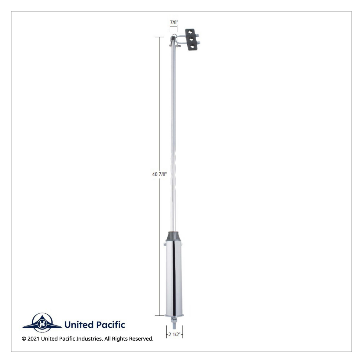 40" Stainless Light Duty Swivel Pogo Stick - Thumbnail 2