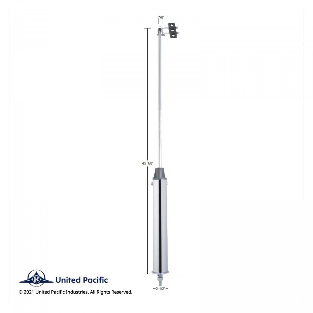 45" Chrome Heavy Duty Swivel Pogo Stick - Thumbnail 2