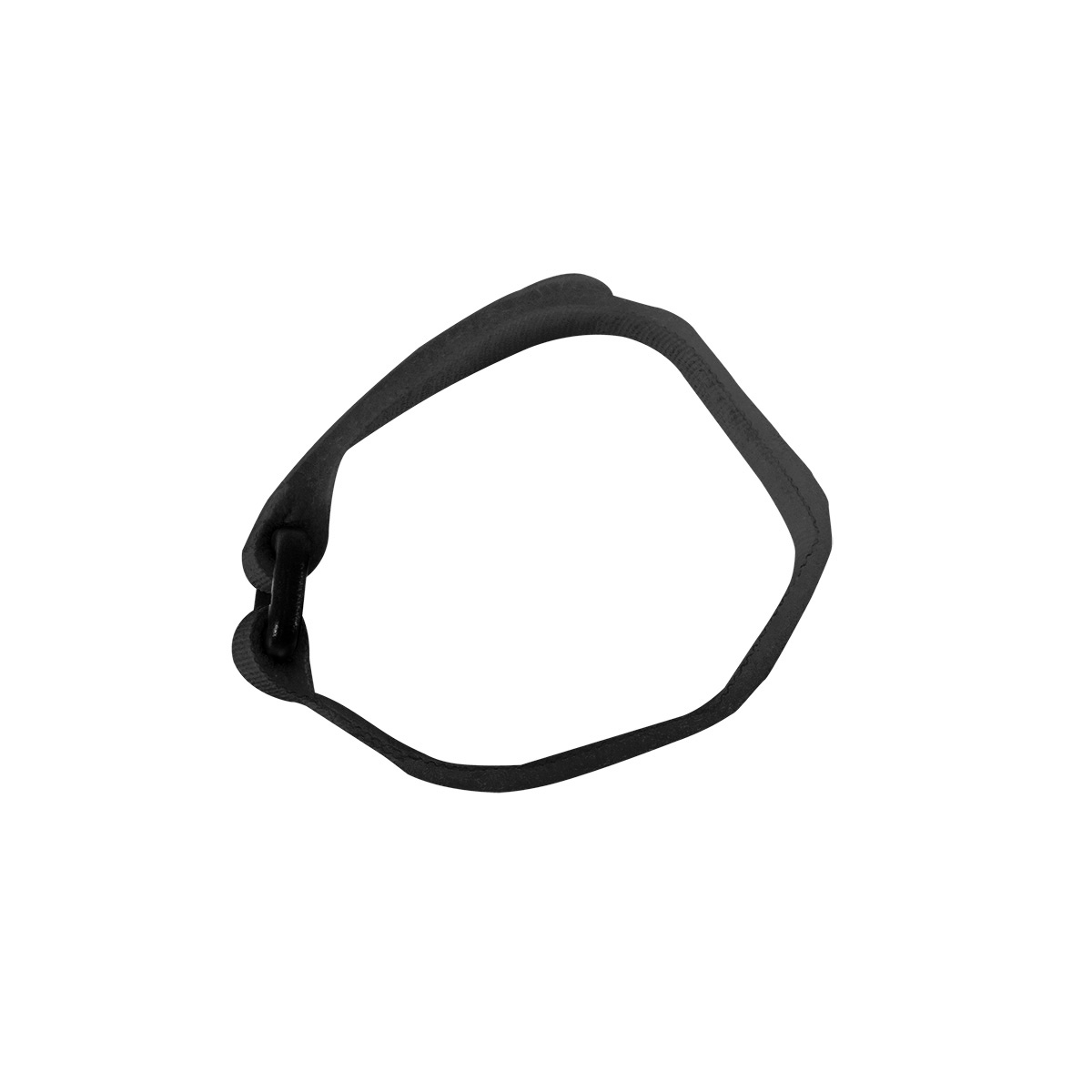 8" x 3/4"  Black Hook & Loop Velcro Strip-Tie Fasteners with Buckle (8-Pack) - Thumbnail 4