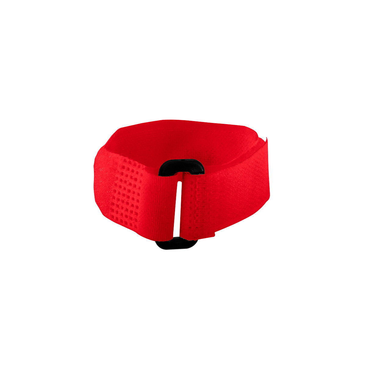 8" x 3/4"  Red Hook & Loop Velcro Strip-Tie Fasteners with Buckle (8-Pack) - Thumbnail 3