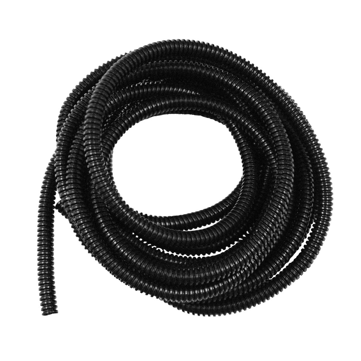 1/4" I.D. Black Flex-Guard Convoluted Split Seam Tubing, 14 Ft.