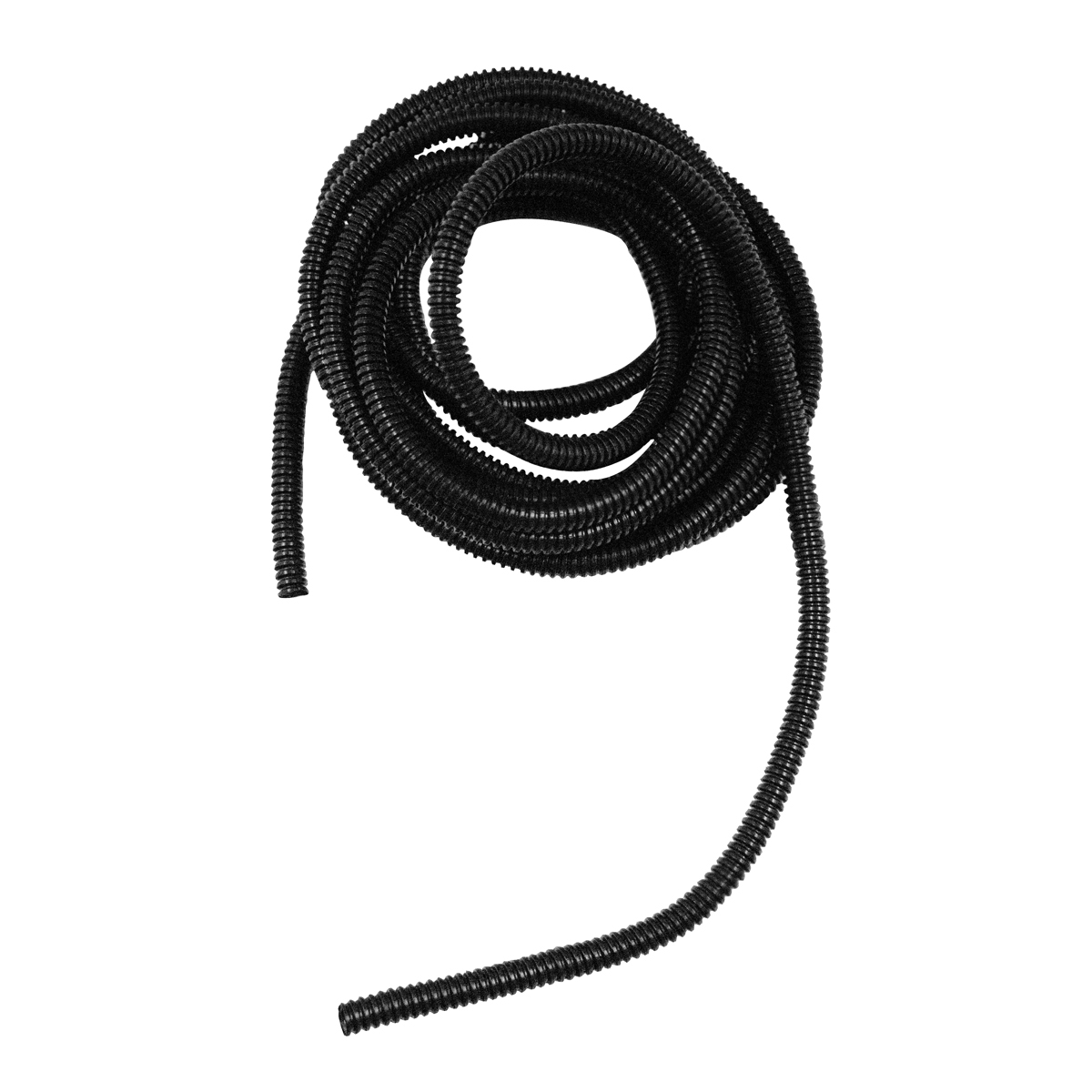 1/4" I.D. Black Flex-Guard Convoluted Split Seam Tubing, 14 Ft. - Thumbnail 2