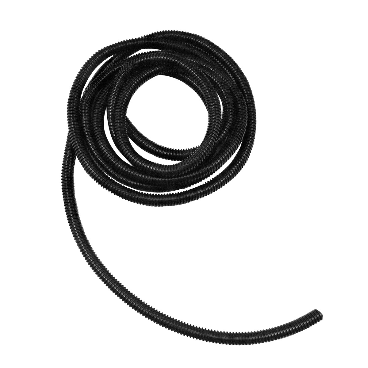 3/8" I.D. Black Flex-Guard Convoluted Split Seam Tubing, 10 Ft. - Thumbnail 2