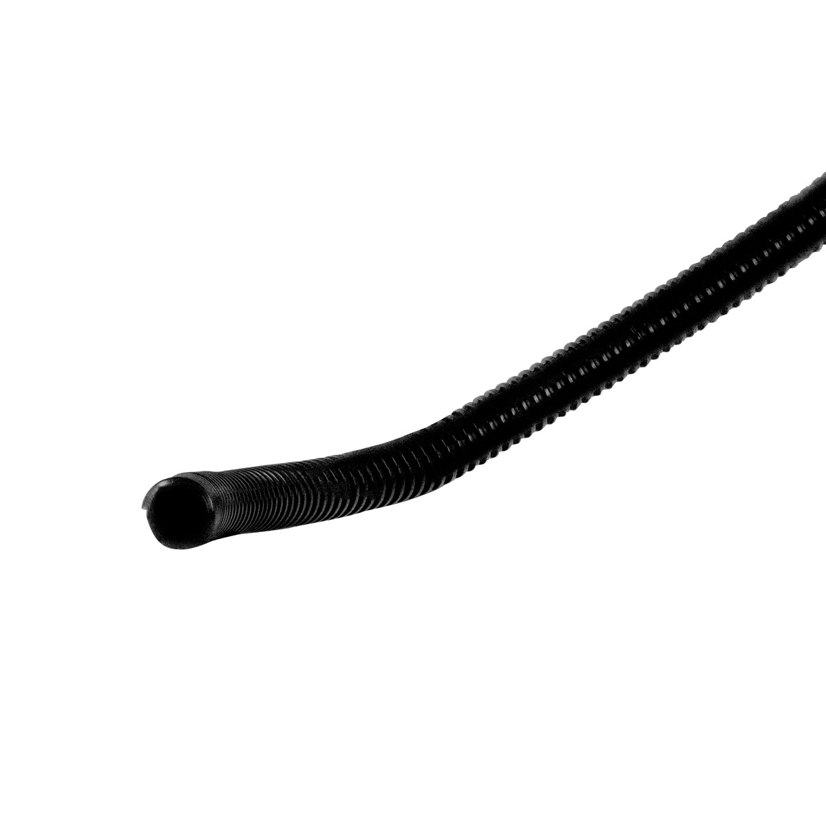 3/8" I.D. Black Flex-Guard Convoluted Split Seam Tubing, 10 Ft. - Thumbnail 3