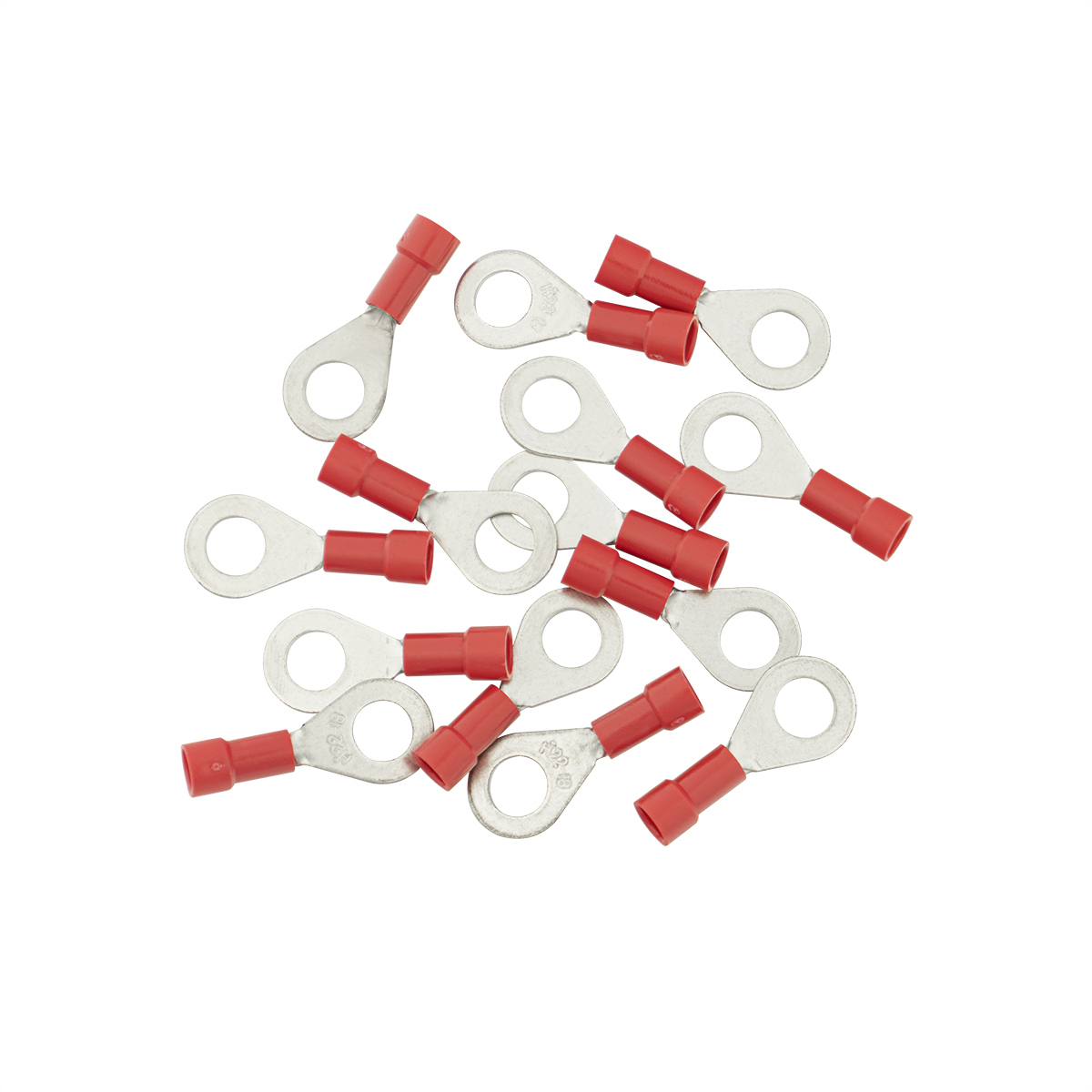 22-18 AWG 1/4" Stud Vinyl Ring Terminal (14-Pack) - Thumbnail 5