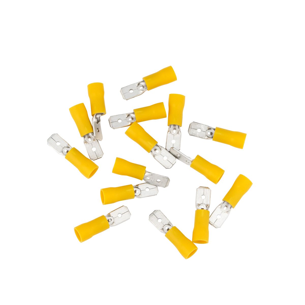 12-10 AWG .250 Tab Vinyl M Disconnect (15-Pack)