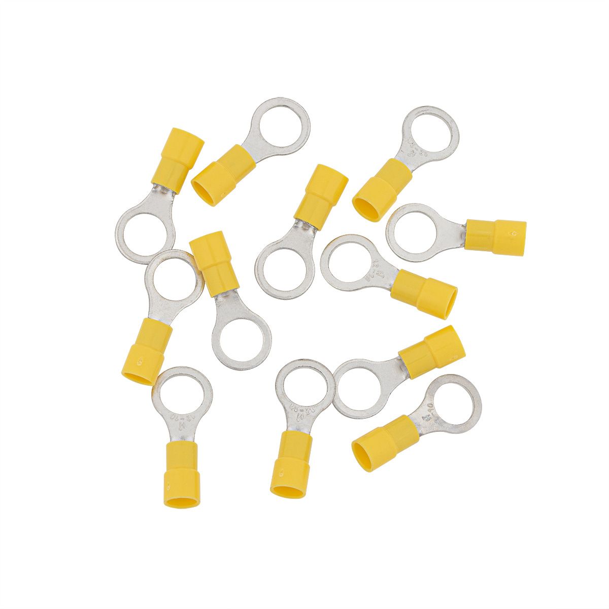 12-10 AWG 3/8" Stud Vinyl Ring Terminal (12-Pack)