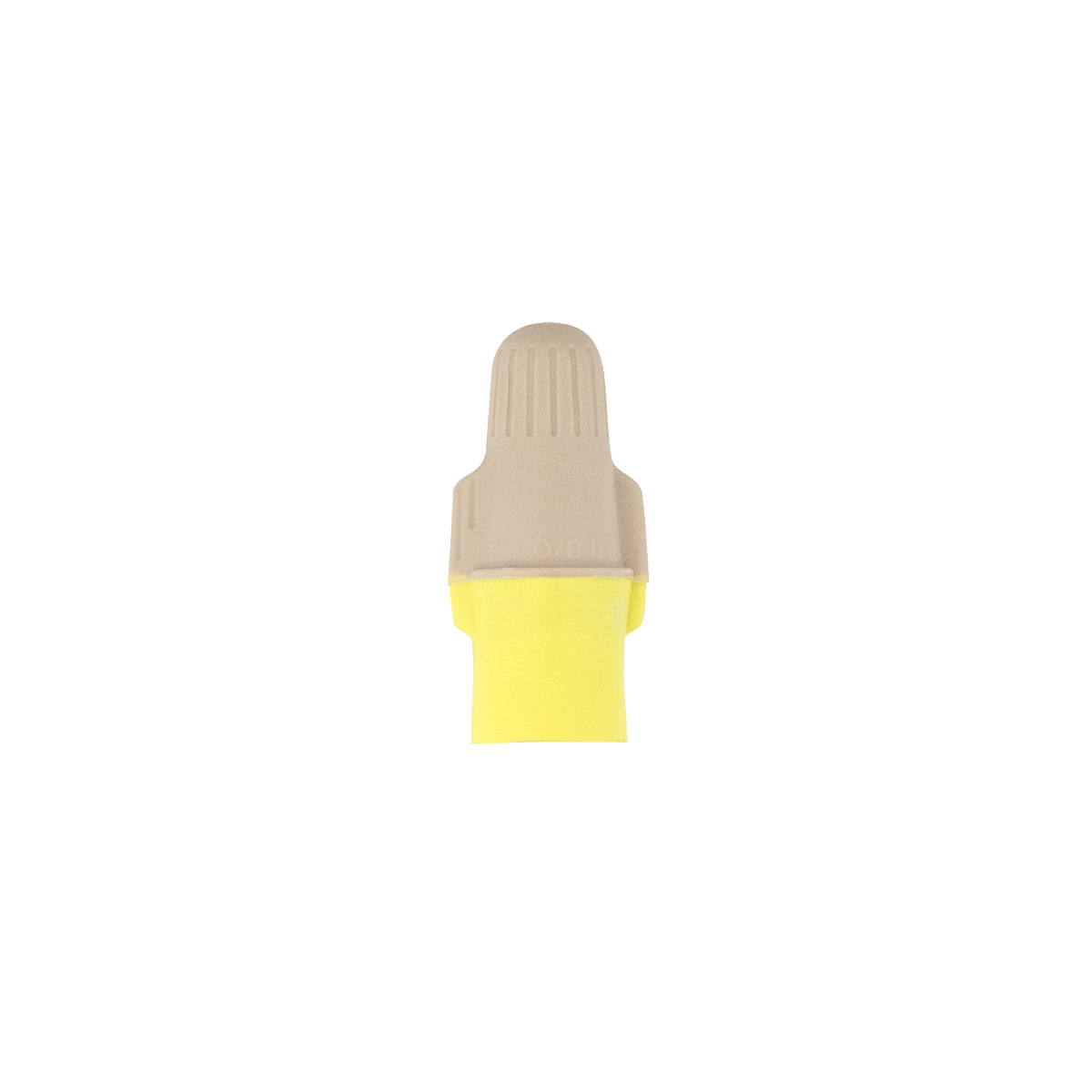 22-12 AWG Tan/Yellow Soft Vinyl Twist Connector (6-Pack) - Thumbnail 2