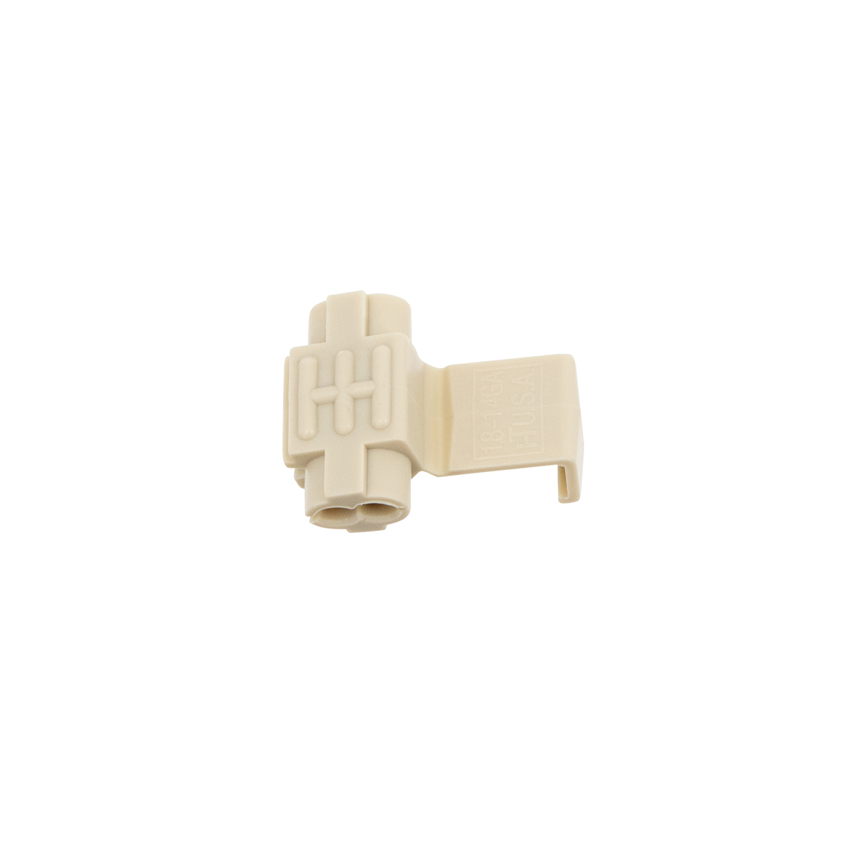 18-14 AWG White Mid-Line Tap Connector w/ No Stop (6-Pack) - Thumbnail 2