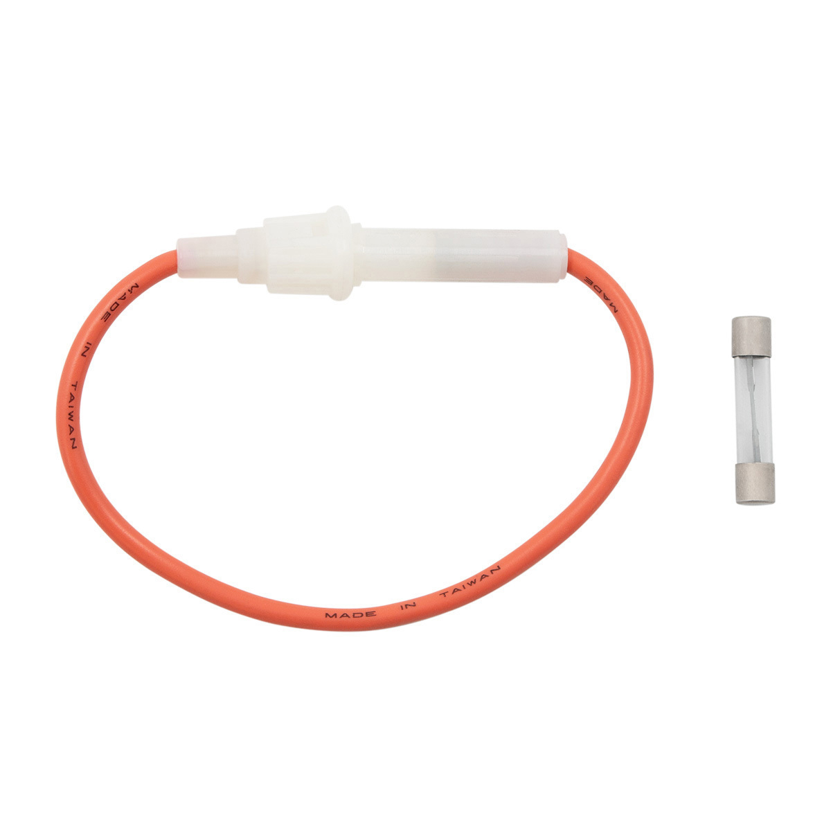 In-Line Glass Fuseholder 12 AWG 7" Wire w/ 30 Amp AGC Fuse, 1 Set. - Thumbnail 4