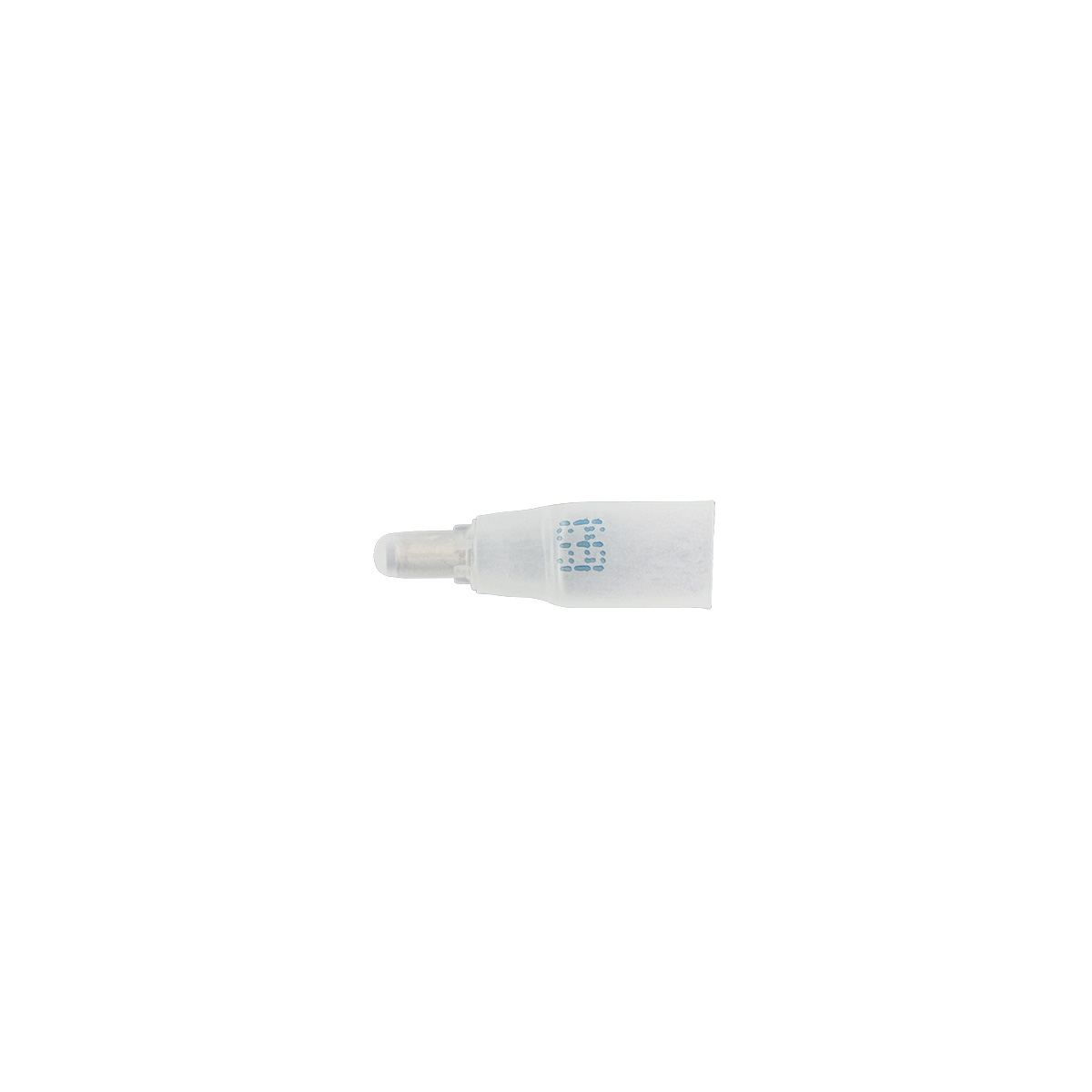 22-14 AWG CS Closed-End Heat Shrink Connector - Clear w/ Blue Dash (5-Pack) - Thumbnail 2