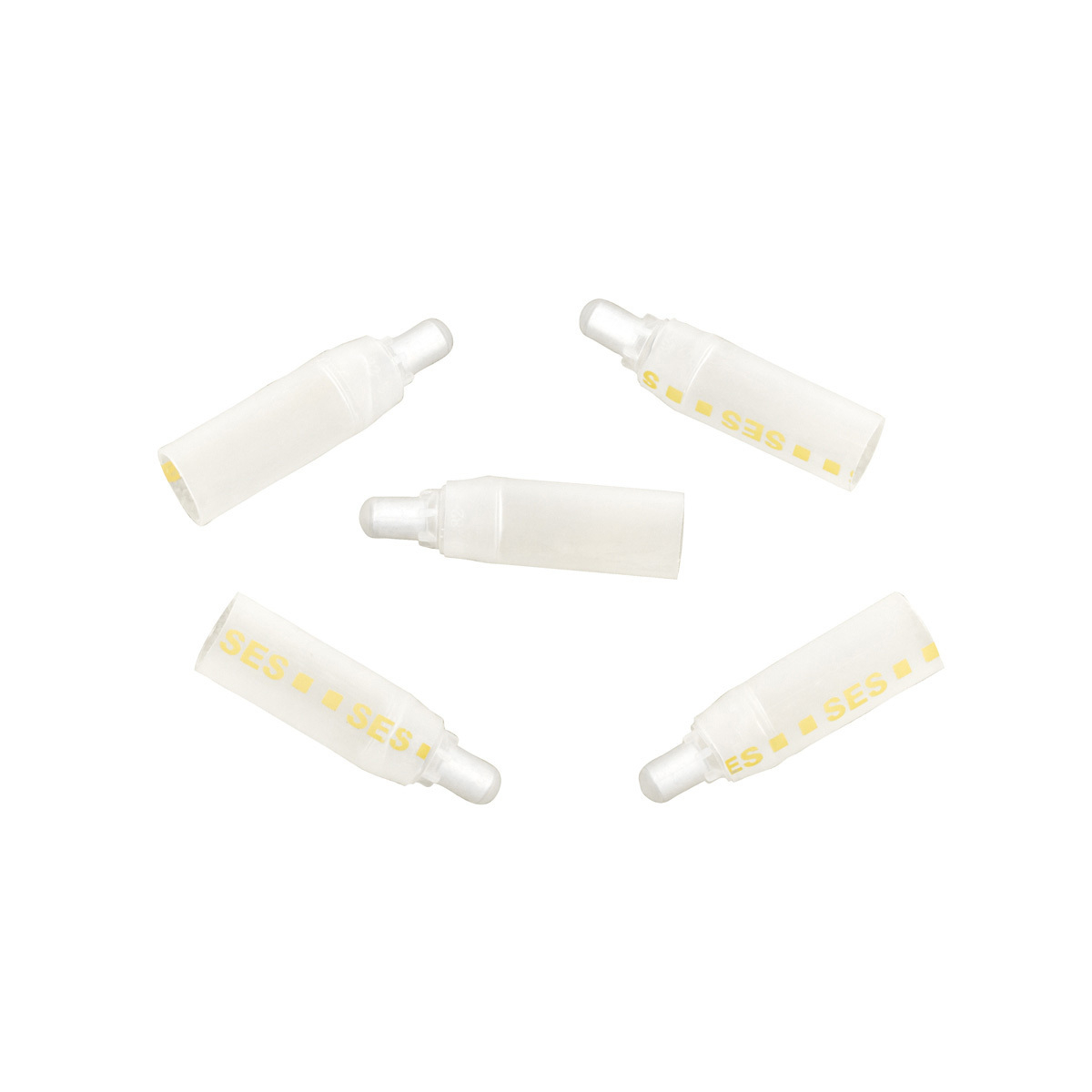 18-10 AWG CS Closed-End Heat Shrink Connector - Clear w/ Yellow Dash (5-Pack) - Thumbnail 5