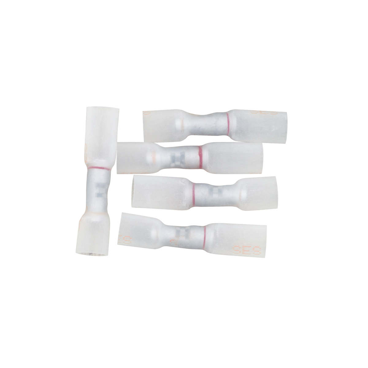 12-10 to 8 AWG CS Multi-Wire Heat Shrink Connector - Clear w/ Yellow Dash (5-Pack) - Thumbnail 5