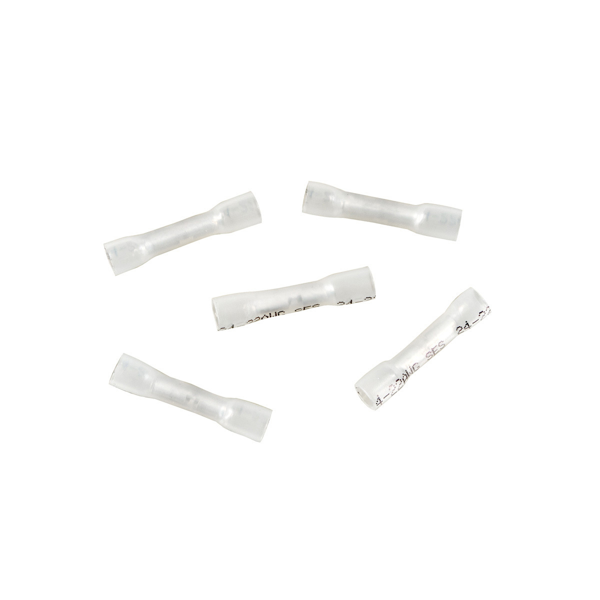 24-22 AWG CS Heat Shrink Butt Connector - Clear (5-Pack) - Thumbnail 4