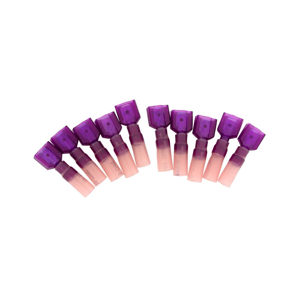 22-18 AWG .250 Tab CS Fully Insulated Heat Shrink M Disconnect - Red (10-Pack) - Thumbnail 5