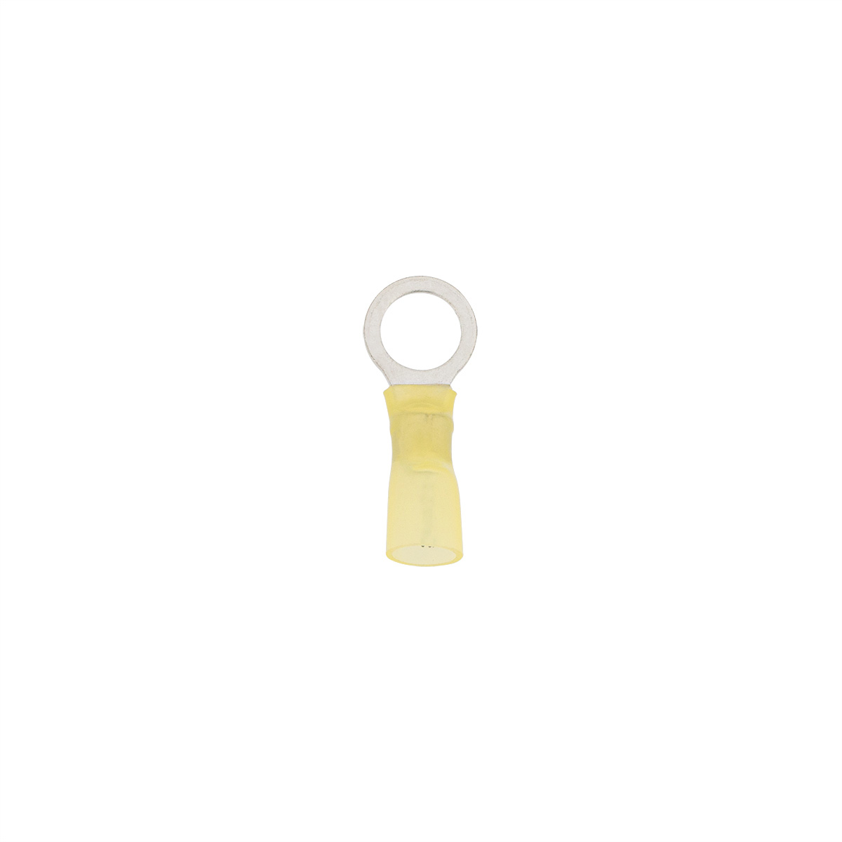 12-10 AWG 3/8" Stud CS Heat Shrink Ring Terminal - Yellow (4-Pack) - Thumbnail 2
