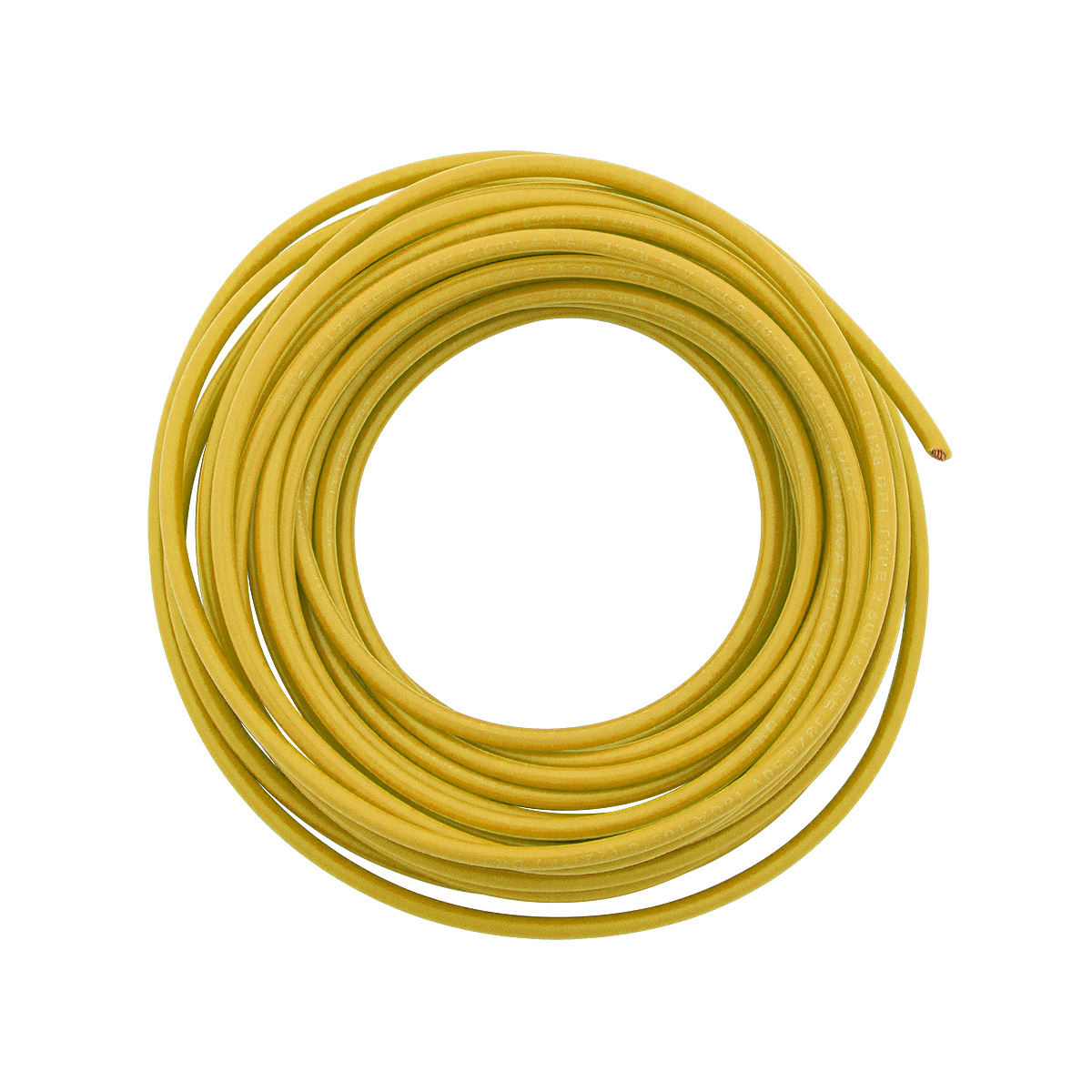Primary Wire - Rated 80°C 16 AWG, Yellow 20 Ft.