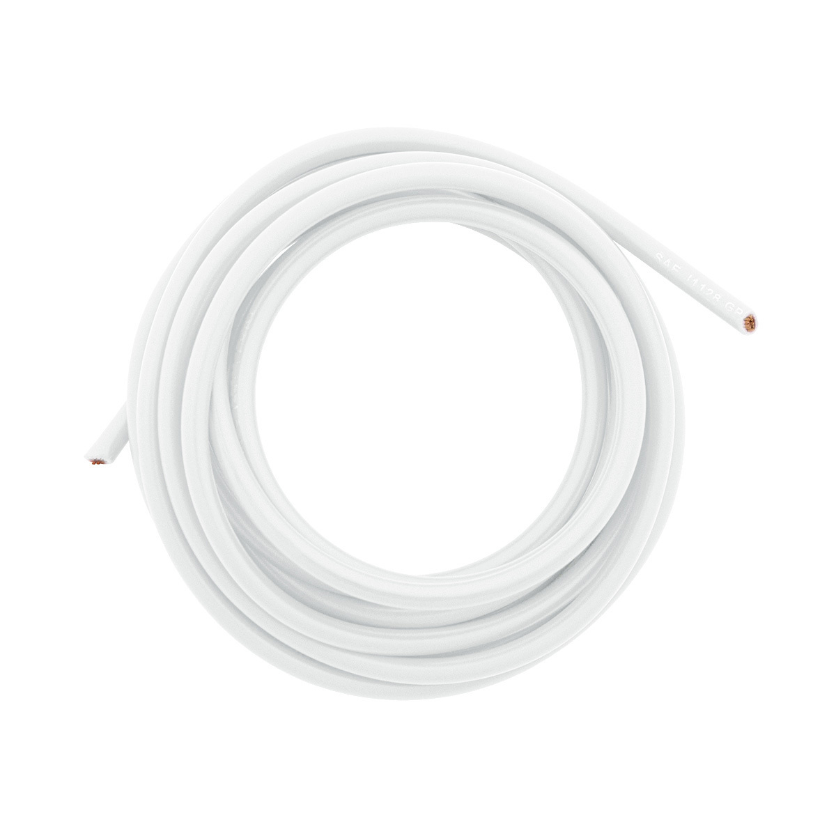 Primary Wire - Rated 80°C 10 AWG, White 8 Ft. - Thumbnail 4
