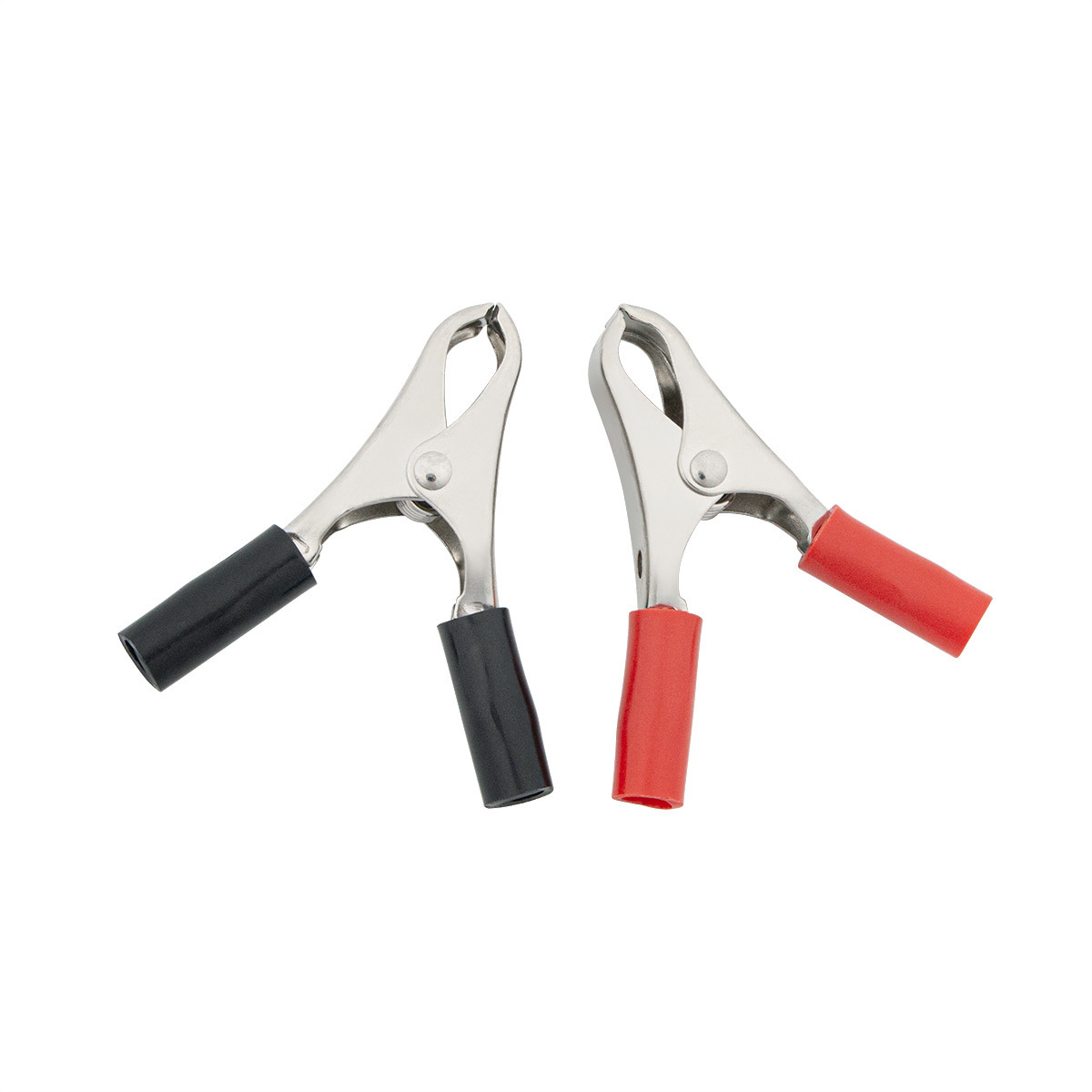 30 Amp Clamps w/ Vinyl Handles, 1Red/1Black 1 Set. - Thumbnail 4