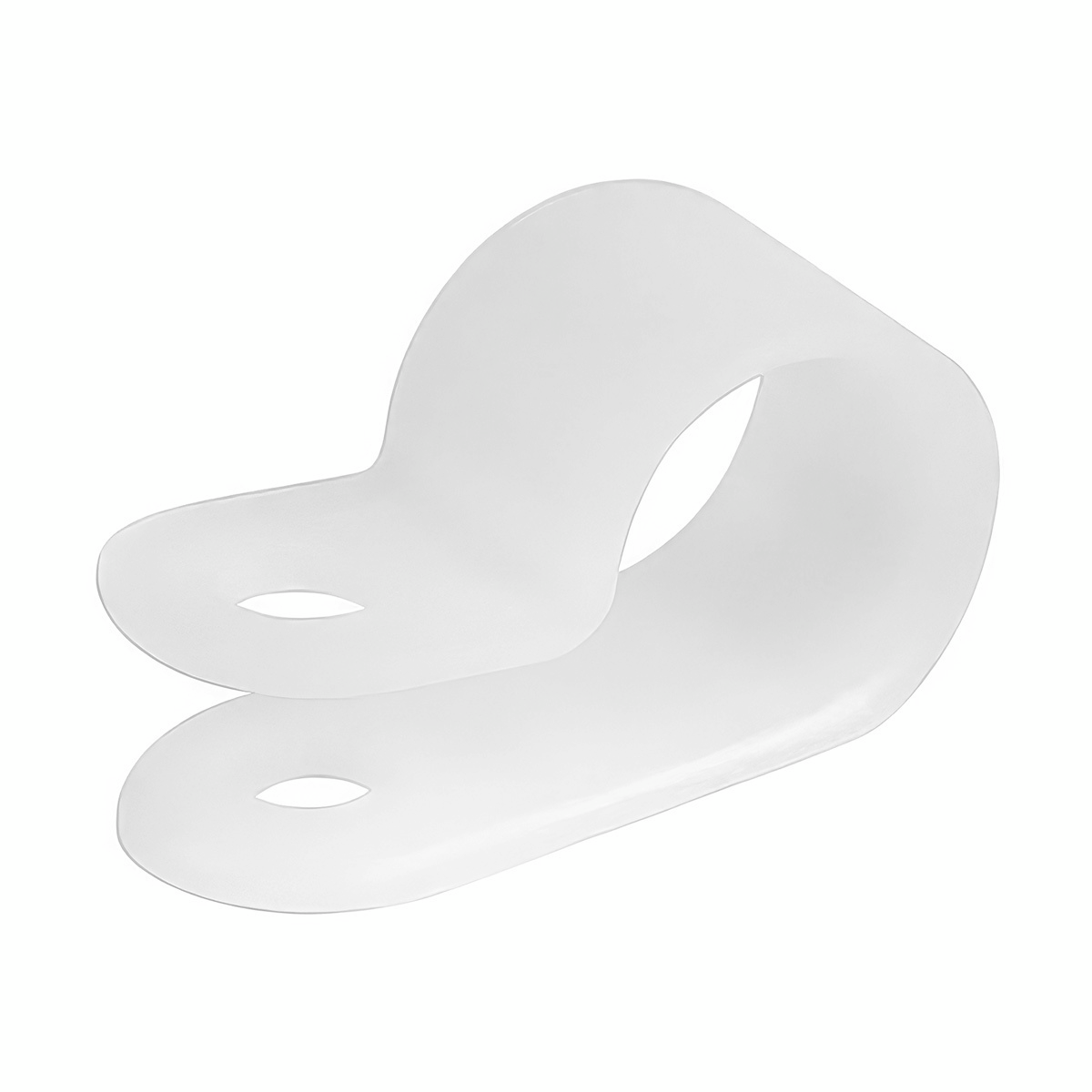 1/8" thru 1" I.D. Assorted Natural Nylon Cable Clamps (16-Pack) - Thumbnail 2