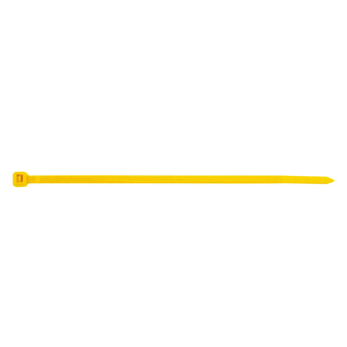 5.5" Yellow Nylon Cable Zip Ties 40 Lbs (25-Pack) - Thumbnail 2