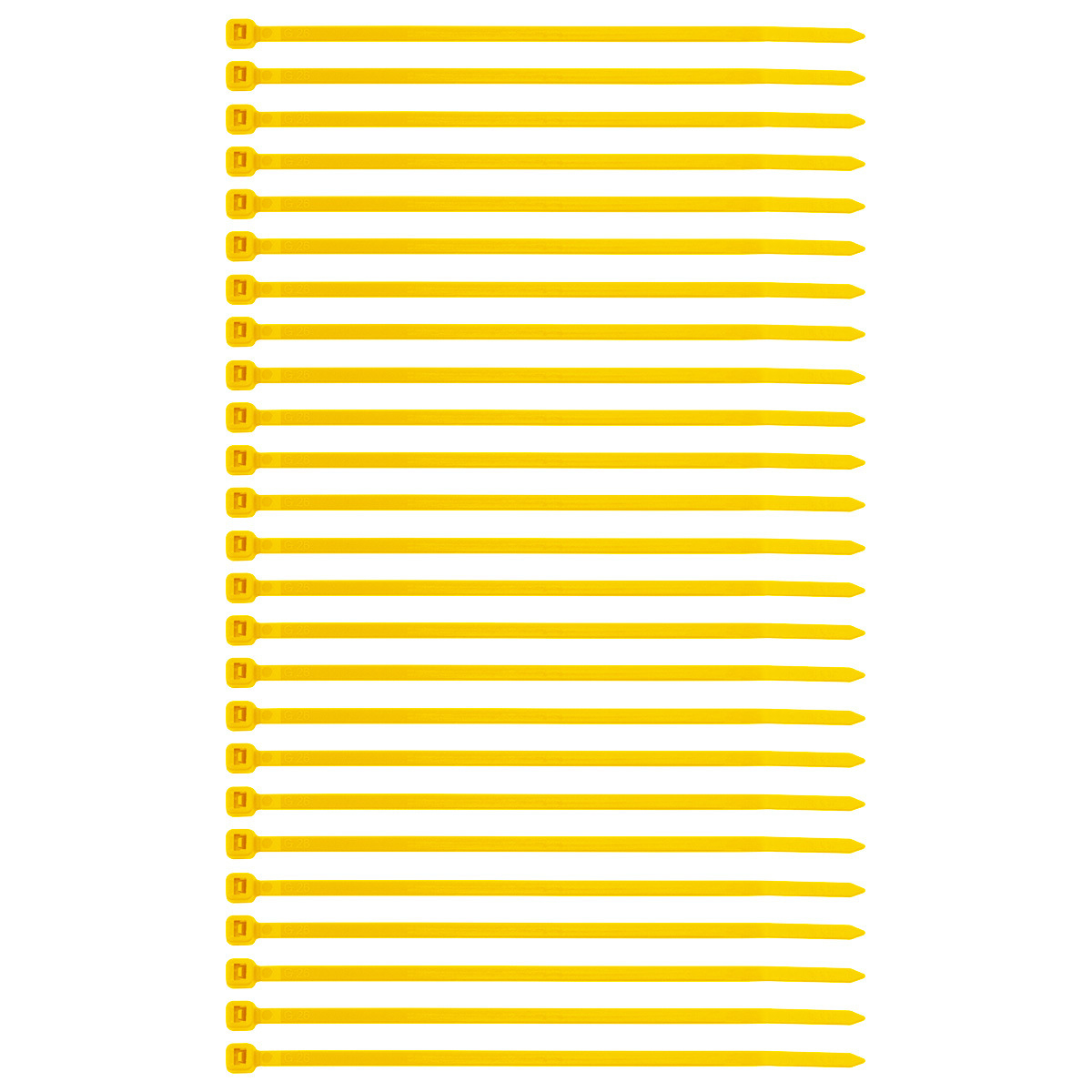 5.5" Yellow Nylon Cable Zip Ties 40 Lbs (25-Pack) - Thumbnail 5