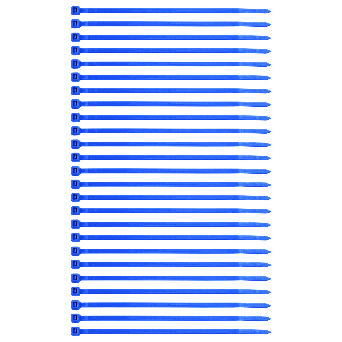 5.5" Blue Nylon Cable Zip Ties 40 Lbs (25-Pack) - Thumbnail 5