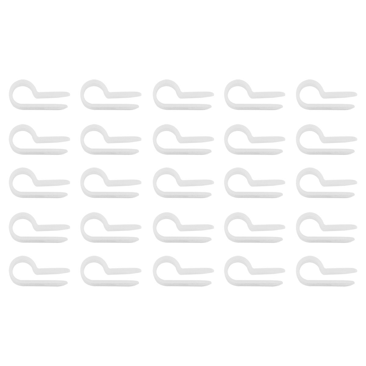 1/4" I.D. Natural Nylon Cable Clamps (25-Pack)