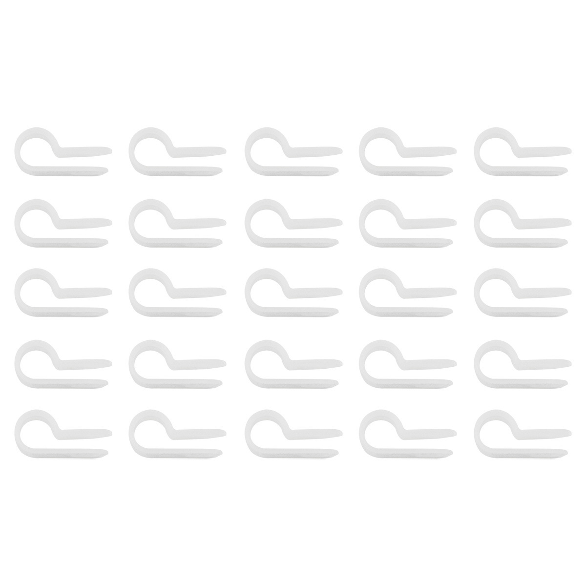 1/4" I.D. Natural Nylon Cable Clamps (25-Pack) - Thumbnail 5