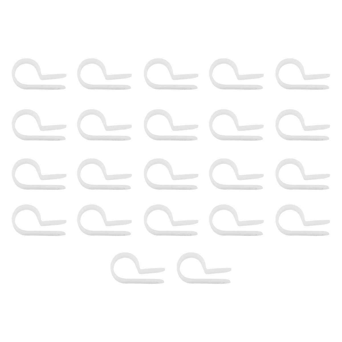 3/8" I.D. Natural Nylon Cable Clamps (22-Pack)