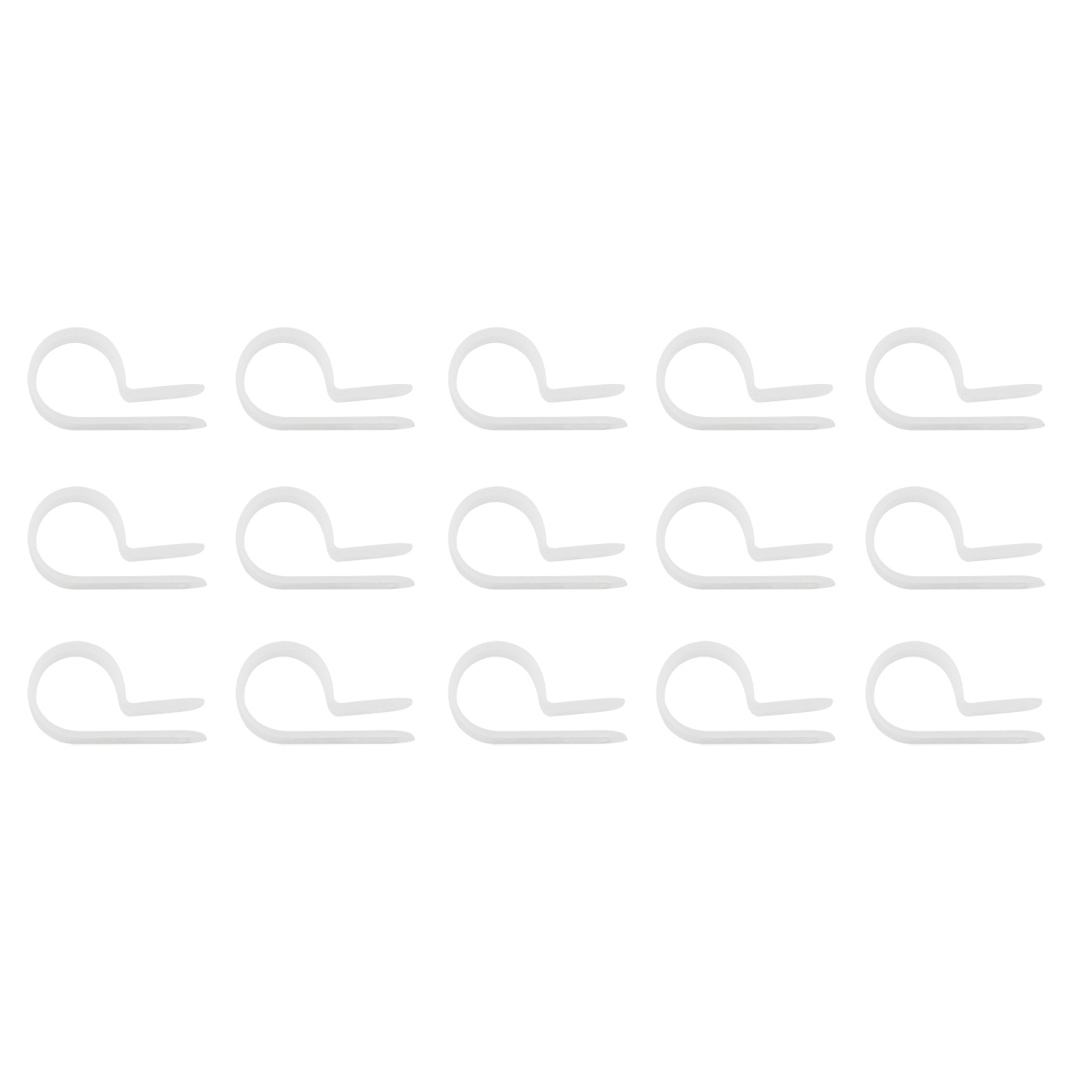 1/2" I.D. Natural Nylon Cable Clamps (15-Pack)