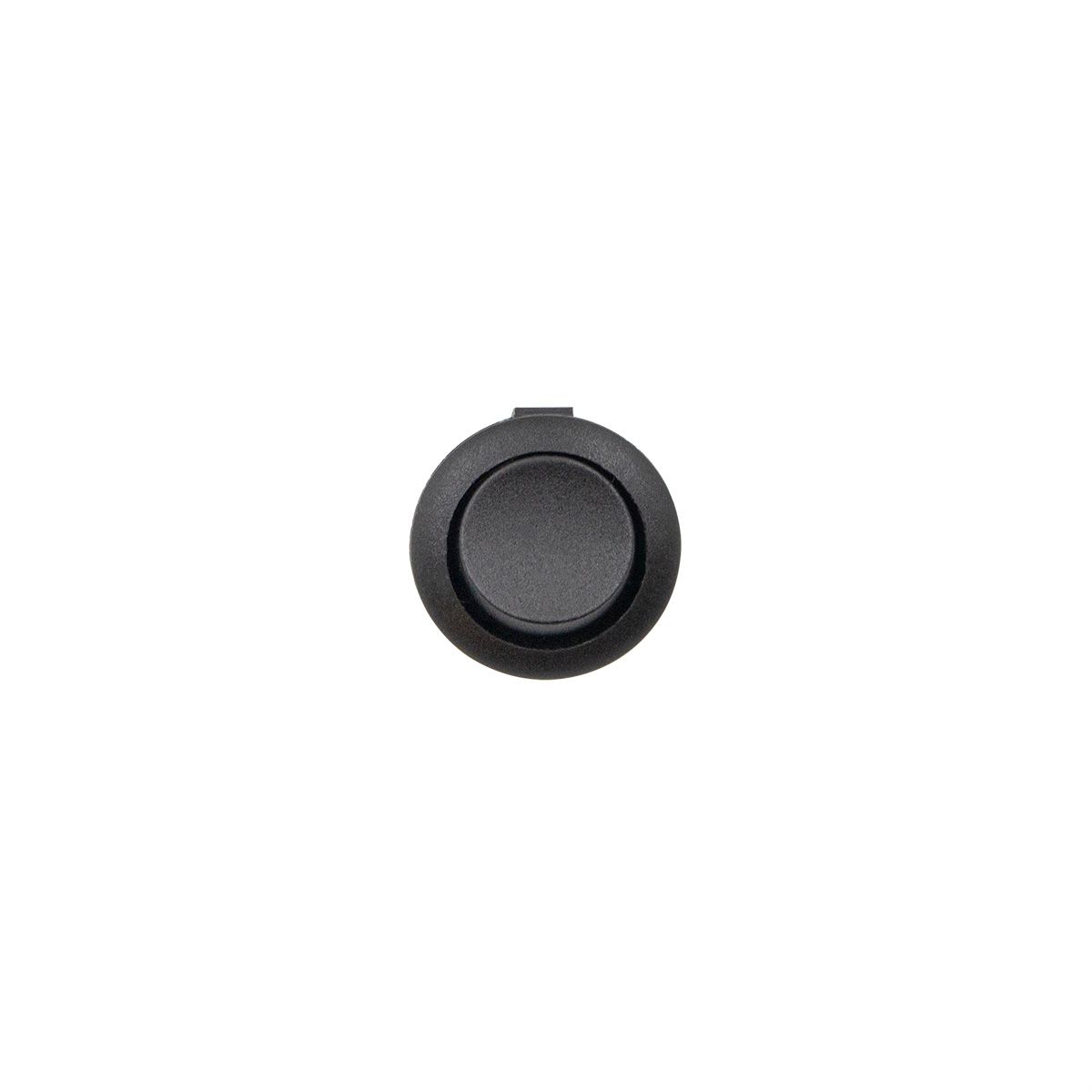 Black Non-Illum Round Rocker 10 Amp 12V On/Off 1/2" Dia. 1 Pc.