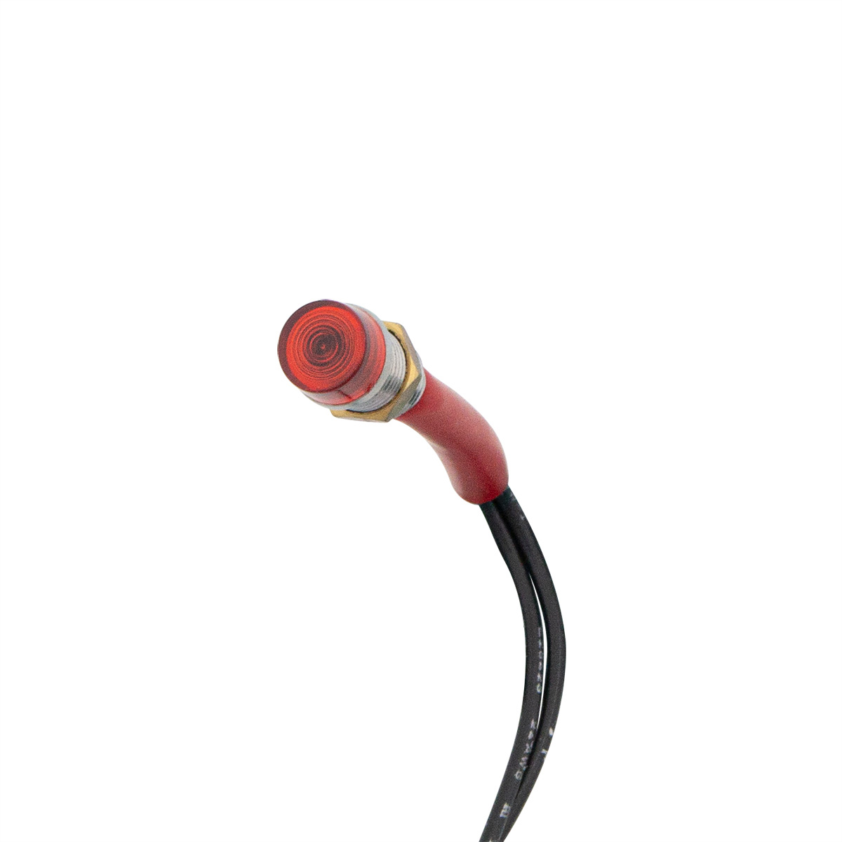 Red Mini Warning Light 16 Amp 12V 1/4" Panel Mount w/Leads 1 Pc. - Thumbnail 5