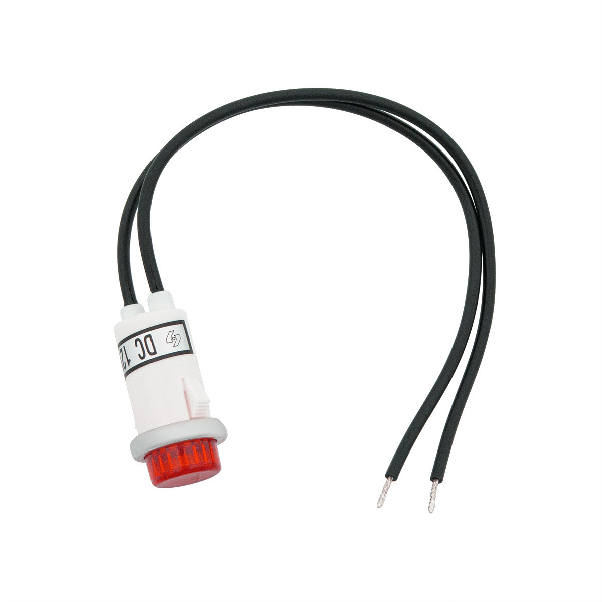 16 Amp 12V Red Warning Light w/ 1/2" Panel Mount and Leads 1 Pc. - Thumbnail 7