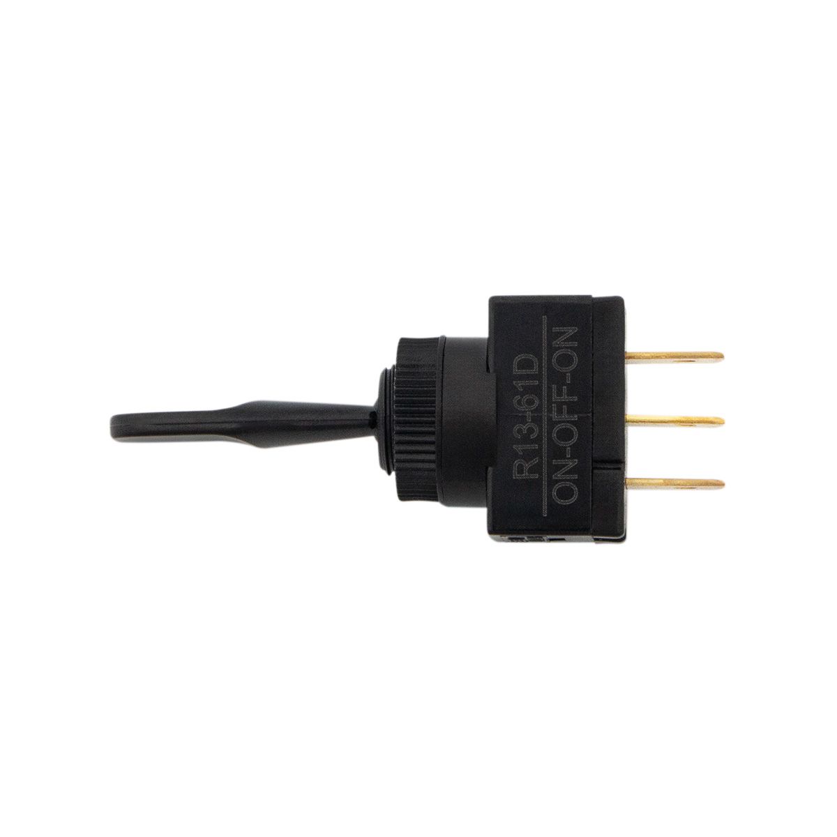 Black Non-Illum Toggle 20 Amp 12V S.P.D.T. On/Off/On 1 Pc.