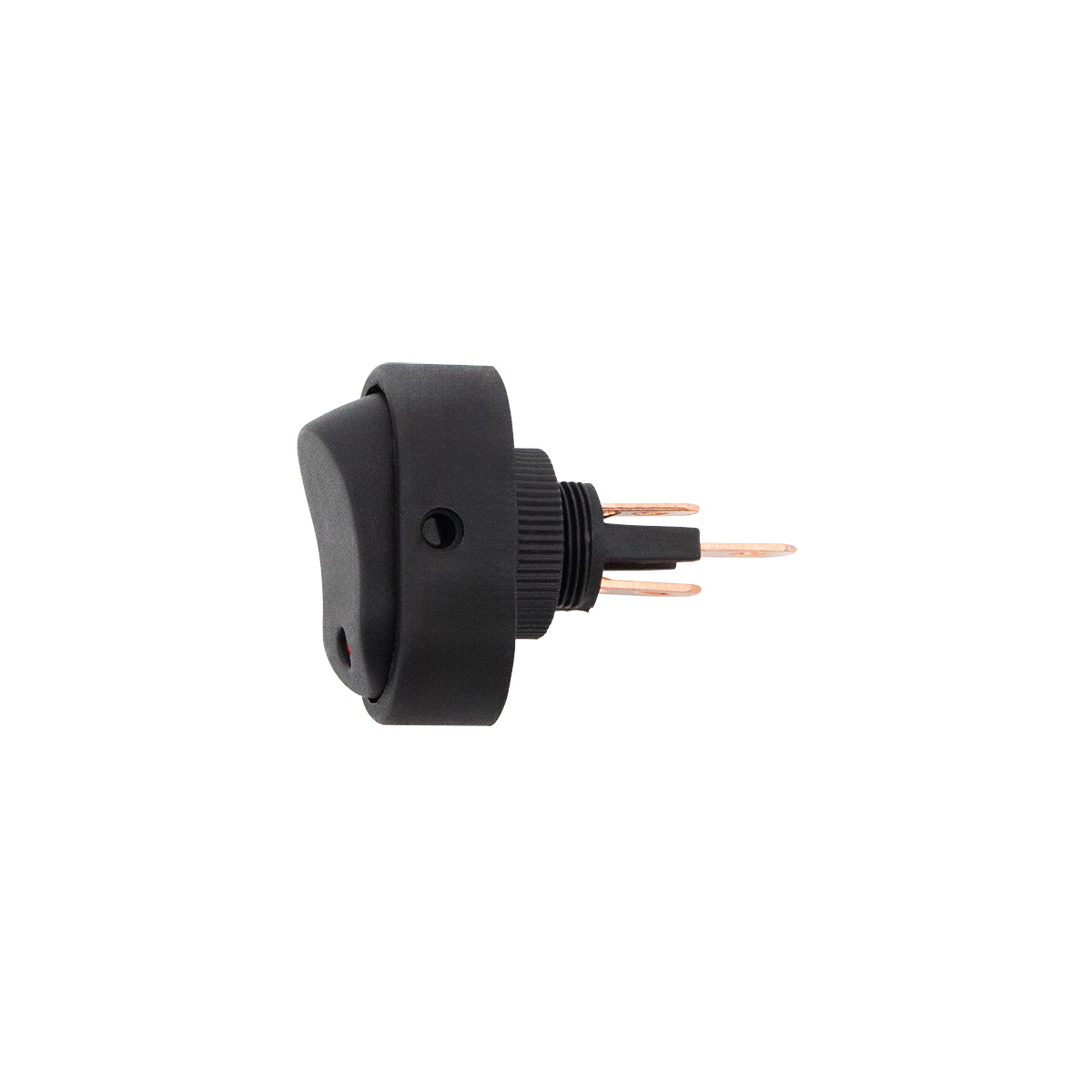 Red LED Oval Rocker 16 Amp 12V On/Off 1/2" Dia. 1 Pc. - Thumbnail 2