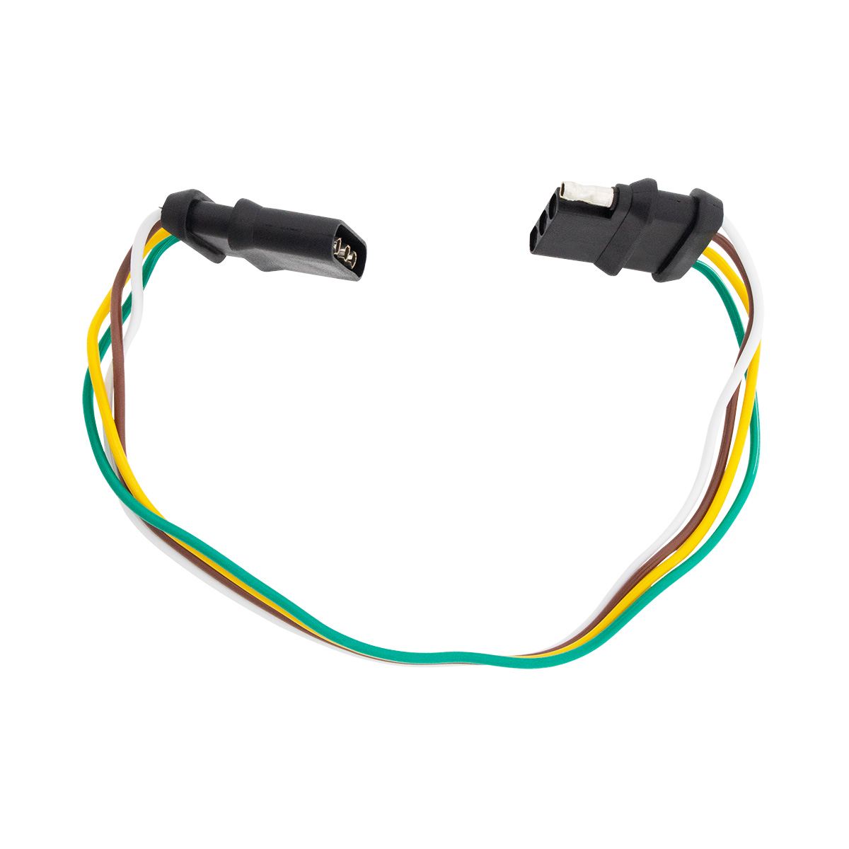 4-Way Flat Moisture Proof M/FM Trailer Connectors w/ Polarized Plugs, 1 Pc. - Thumbnail 2