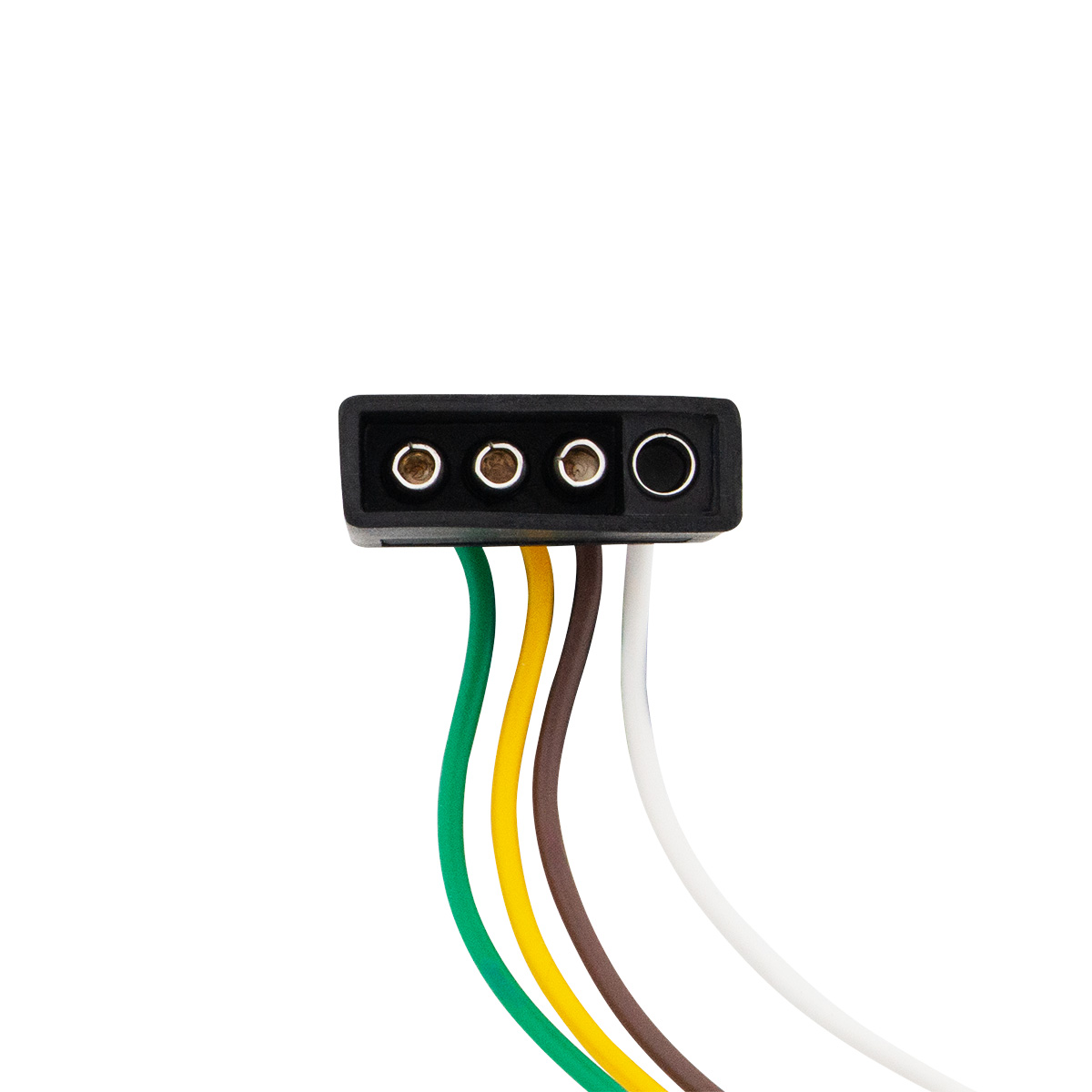 4-Way Flat Molded M/FM Trailer Connectors w/ Polarized Plugs, 1 Pc. - Thumbnail 3