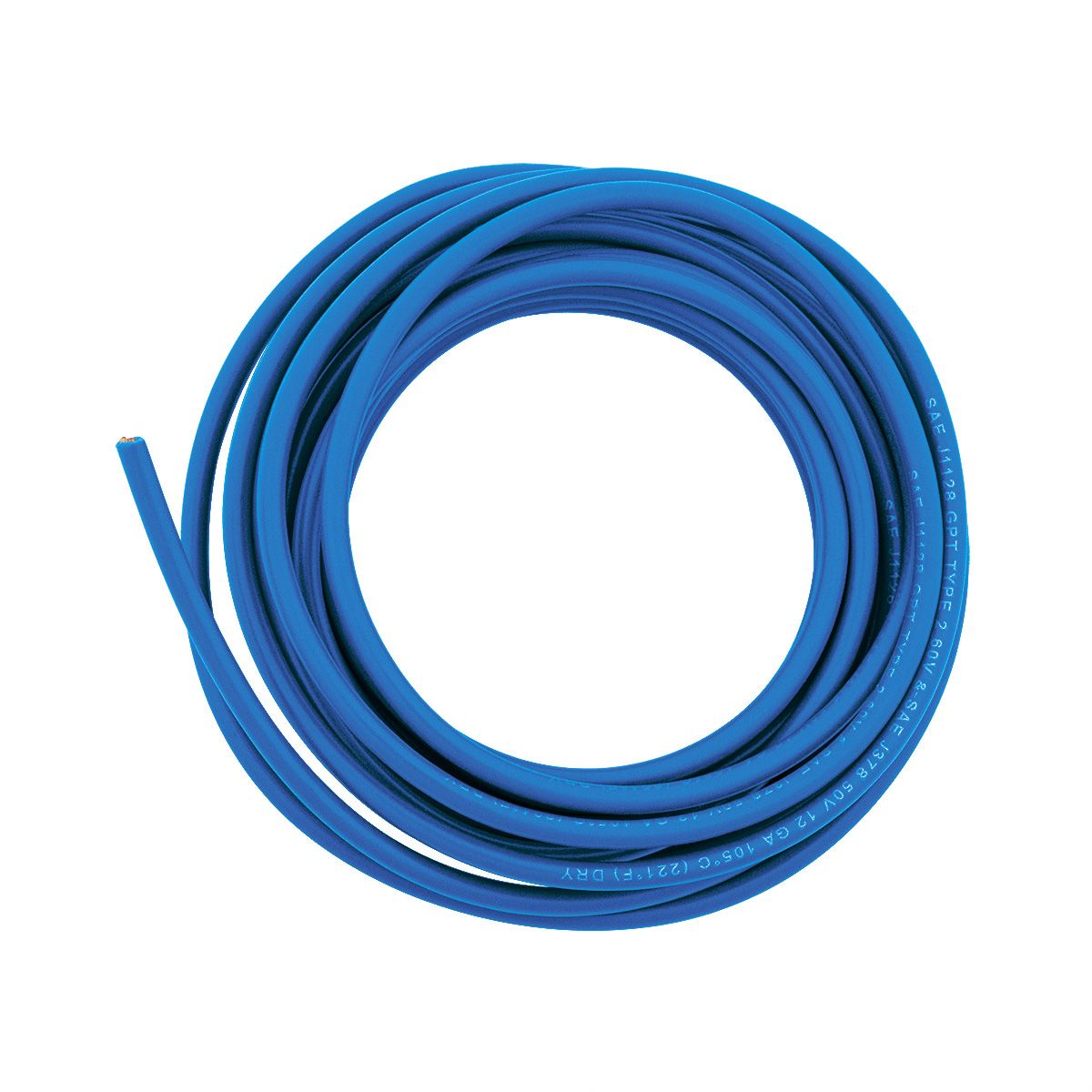 Primary Wire - Rated 80°C 12 AWG, Blue 12 Ft.