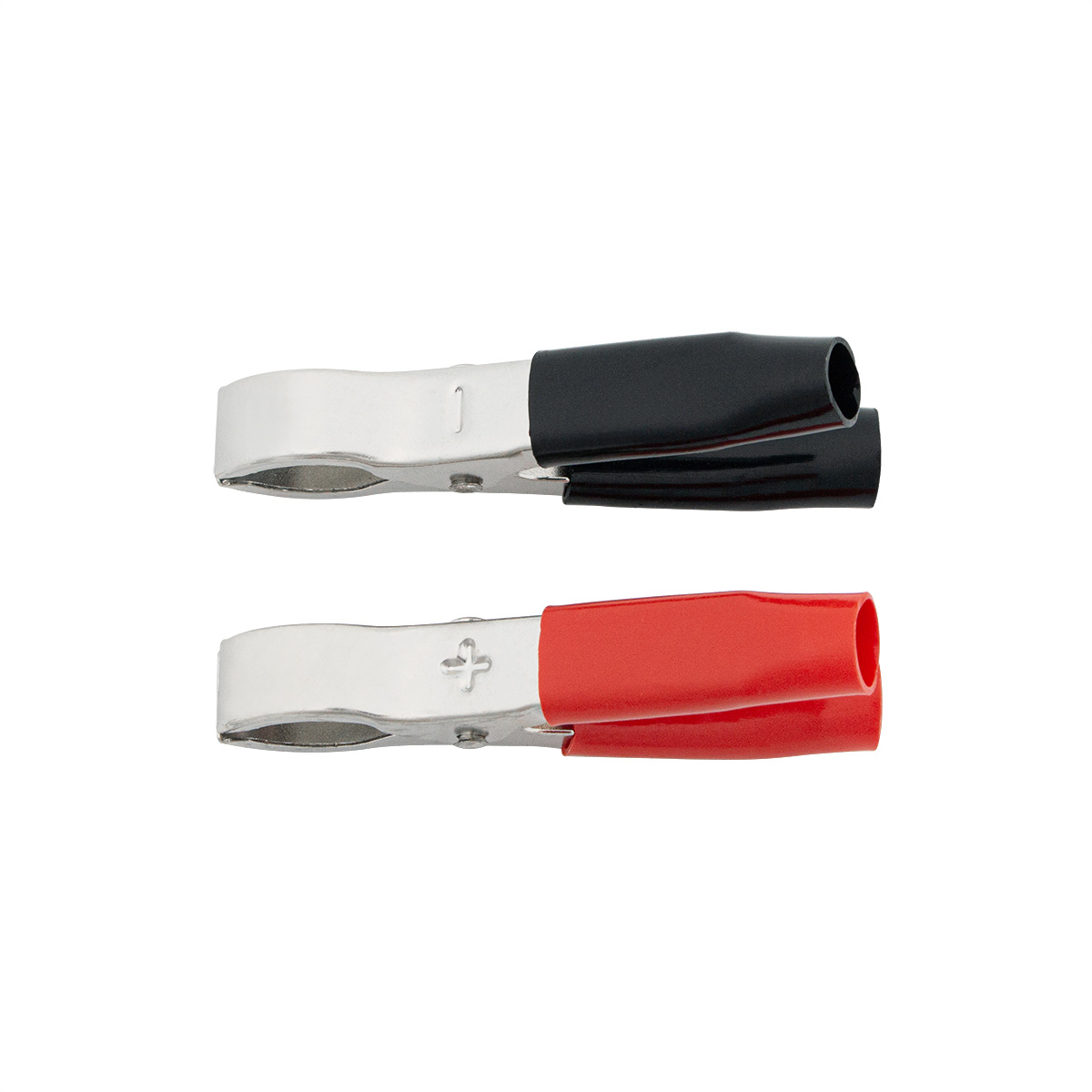 50 Amp Clamps w/ Vinyl Handles 1Red/1Black 1 Set. - Thumbnail 2