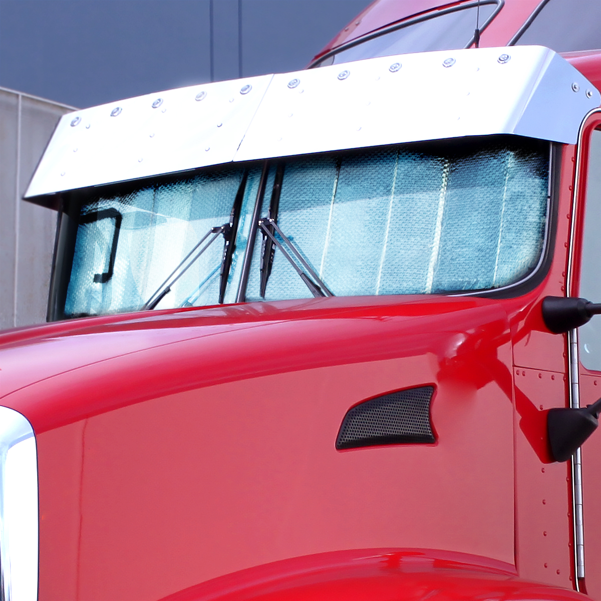 Windshield Sunshade For 2007-2017 Kenworth T660 - Thumbnail 3