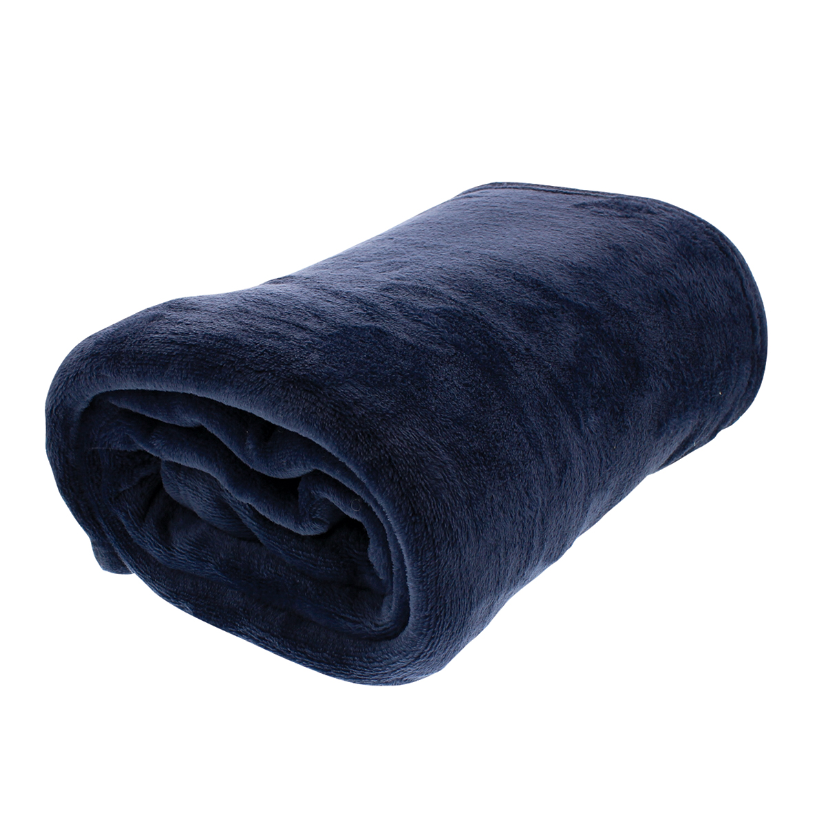 50" X 60" Flannel Fleece Comfort Blanket - Navy Blue - Thumbnail 2
